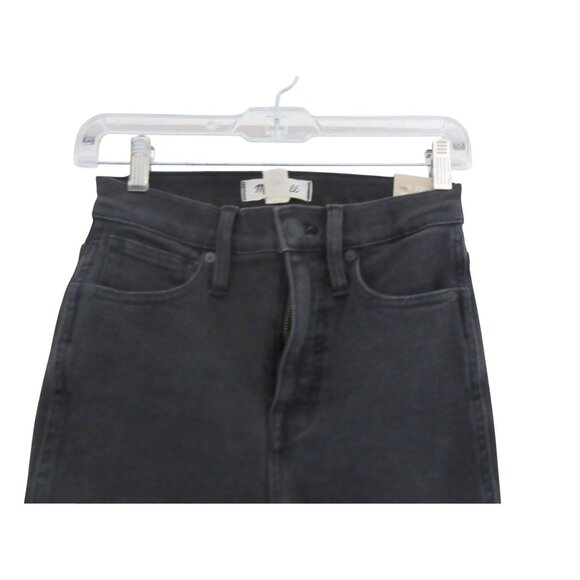 New w Tags, Madewell 10" High Rise Skinny Black Jeans, Sz 25P - Picture 5 of 6